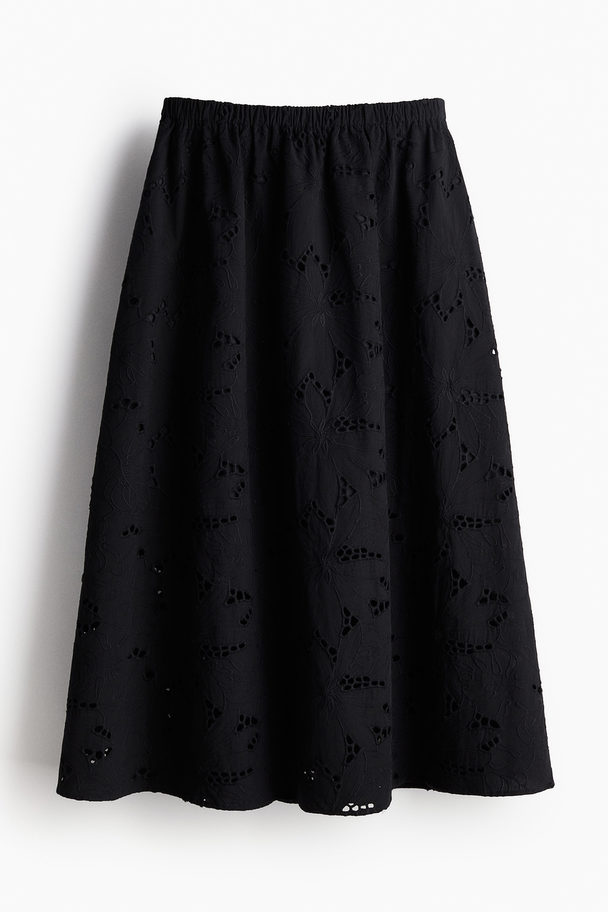 H&M Broderie Anglaise Skirt Black