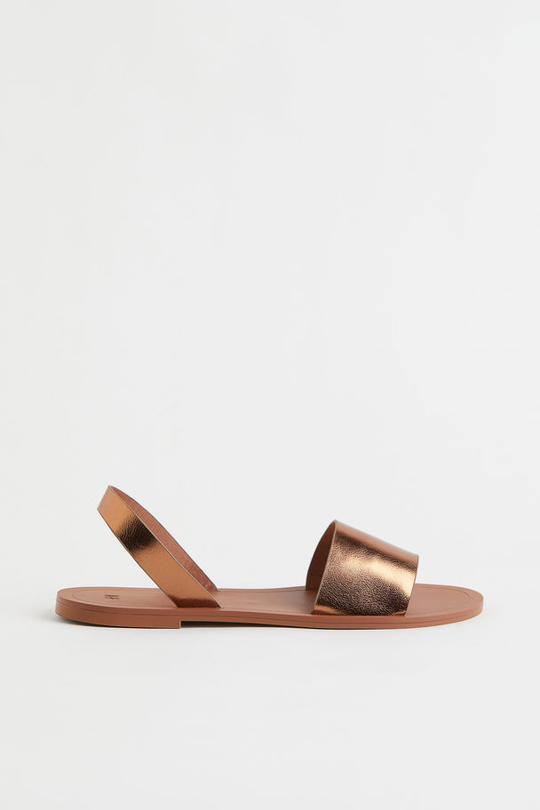 H&M Sandals Bronze-brown