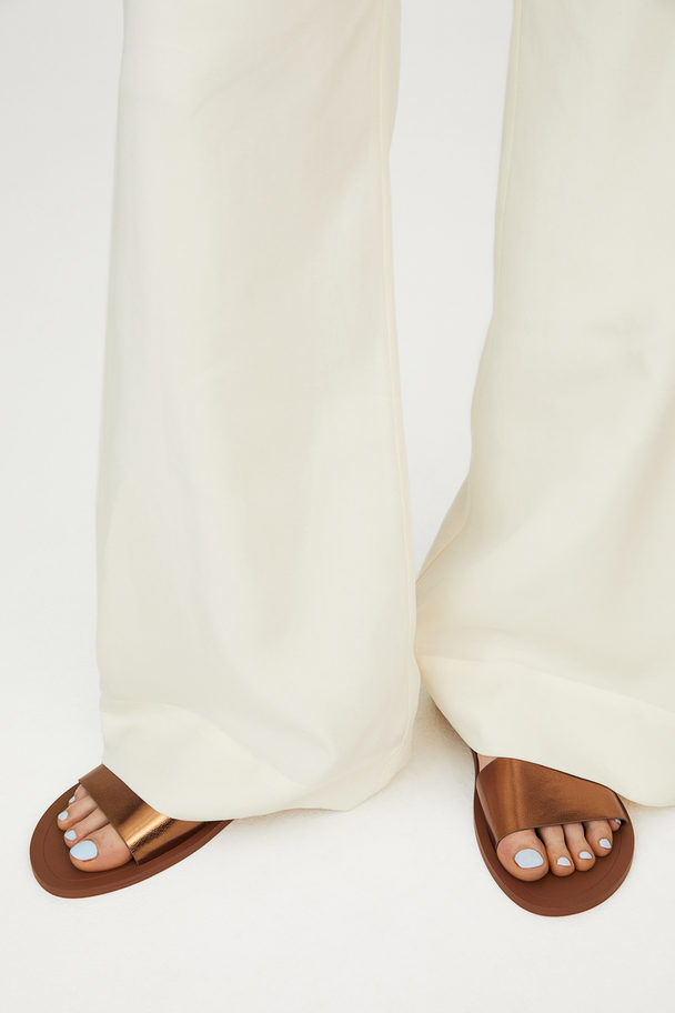 H&M Sandals Bronze-brown