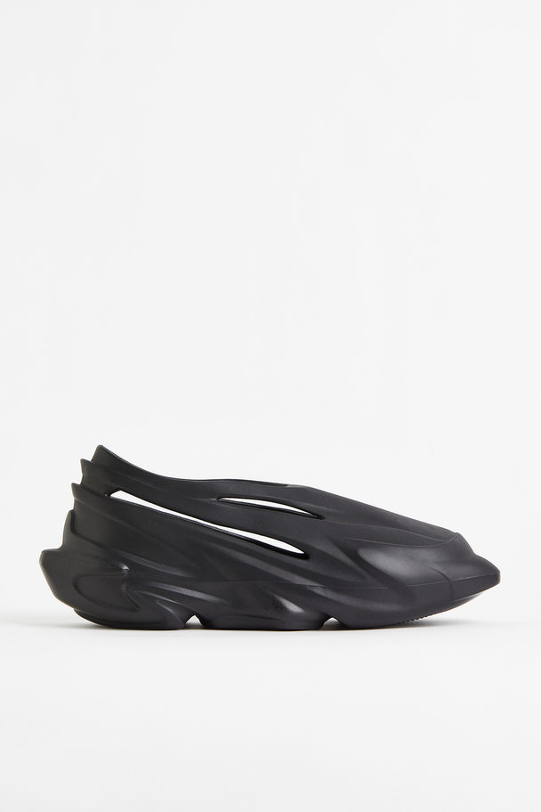 H&M Futuristische Sneaker Schwarz