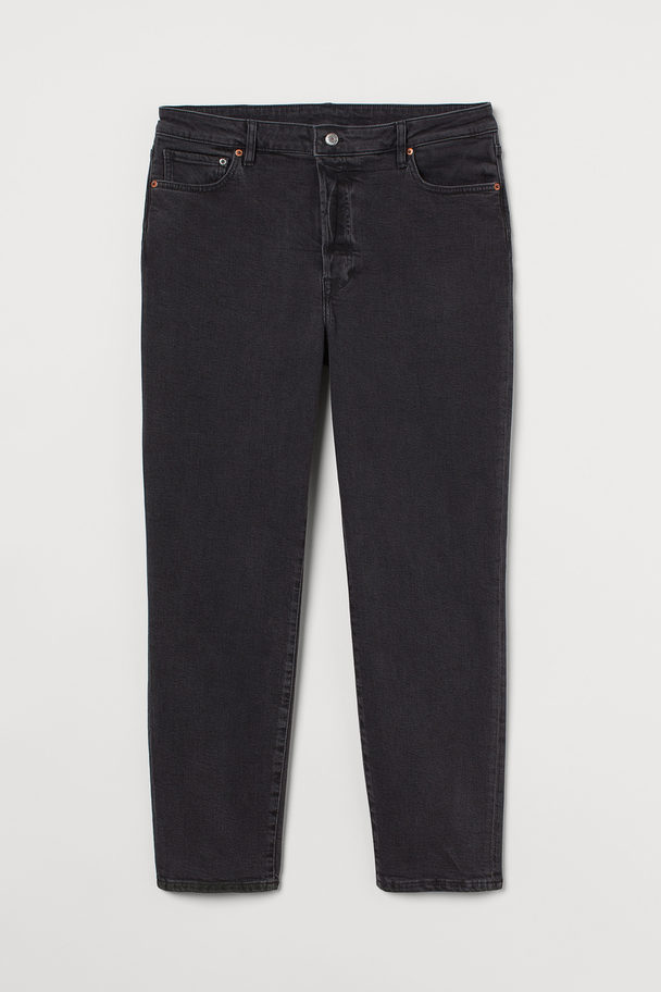 H&M H&amp;M+ Mom Ultra High Jeans Schwarz/Washed out