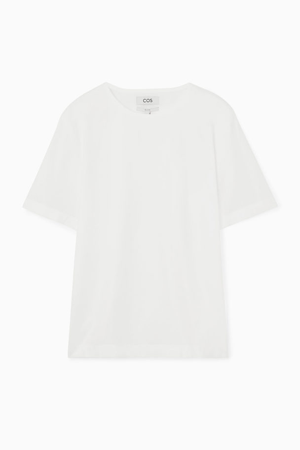 COS Woven Short-sleeve T-shirt White