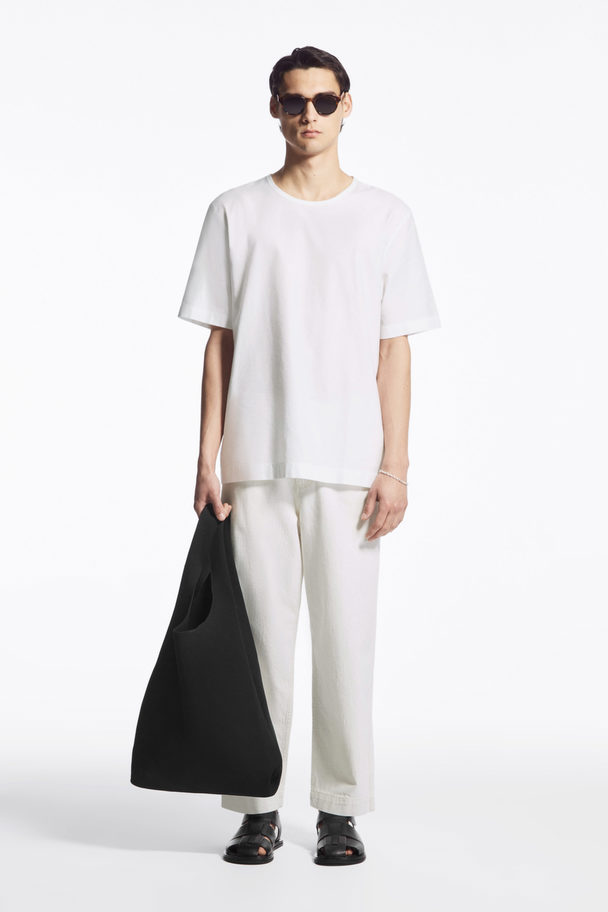 COS Woven Short-sleeve T-shirt White