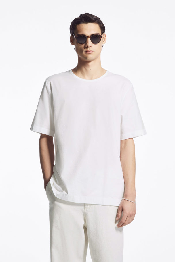 COS Woven Short-sleeve T-shirt White