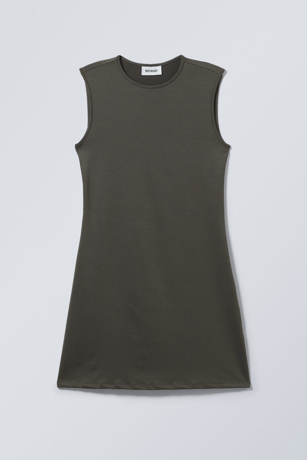 Weekday Johanna Tank Dress Dark Grey