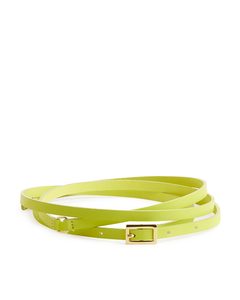 Double-wrapped Waist Belt Yellow