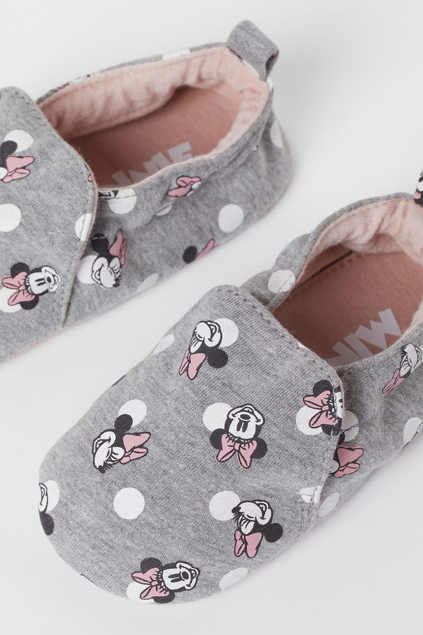 H&M 2er-Pack Hausschuhe mit Print Rosa/Minnie Maus