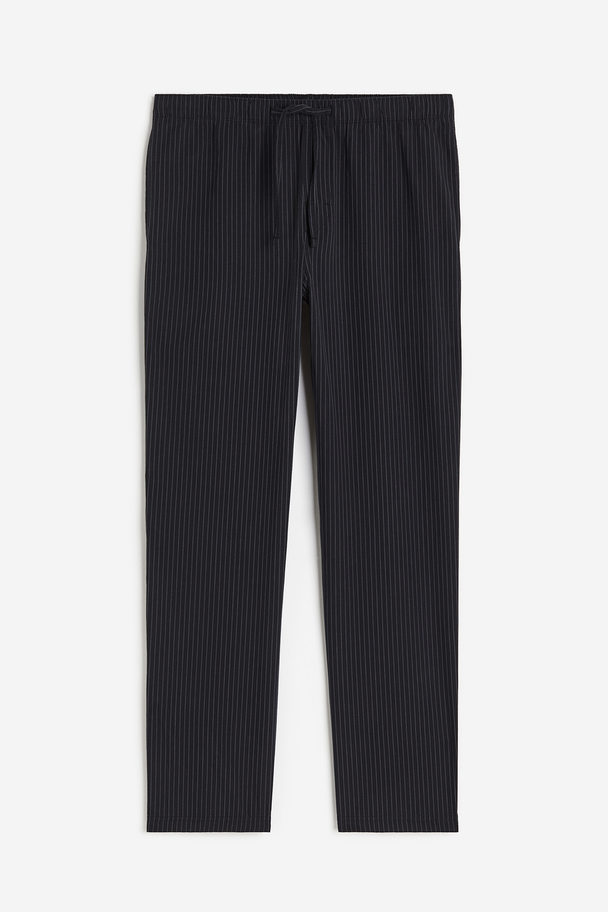 H&M Regular Fit Pyjama Bottoms Black