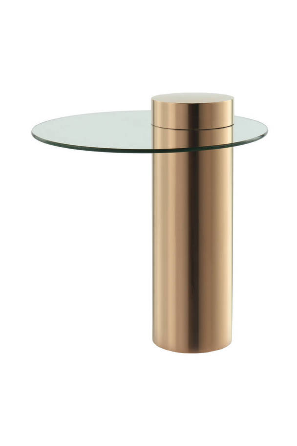 360Living SideTable Ontario 125 roségold / clear