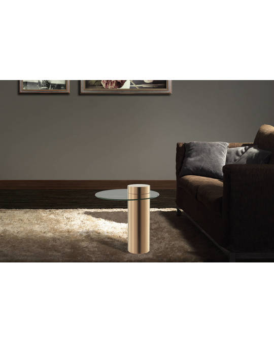 360Living Sidetable Ontario 125 Roségold / Clear