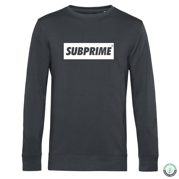 Subprime Subprime Sweater Block Antraciet Grijs