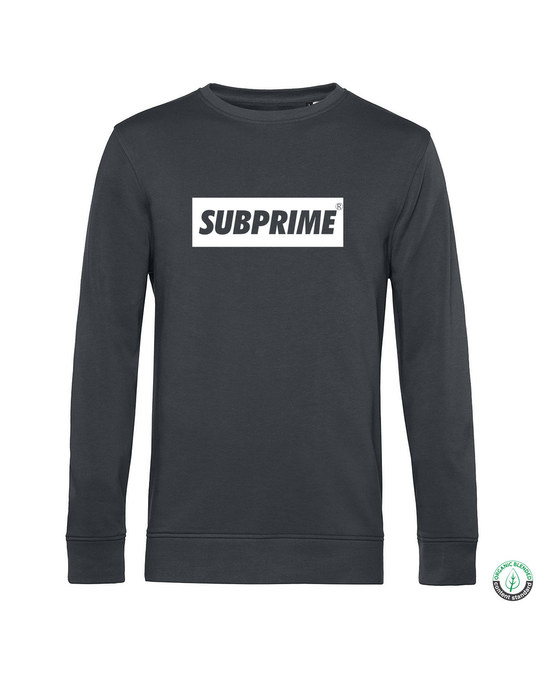 Subprime Subprime Sweater Block Antraciet Antraciet