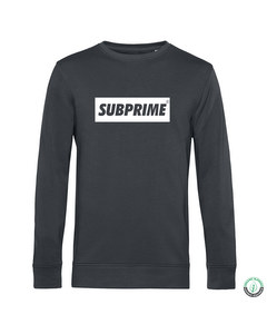 Subprime Sweater Block Antraciet Grijs