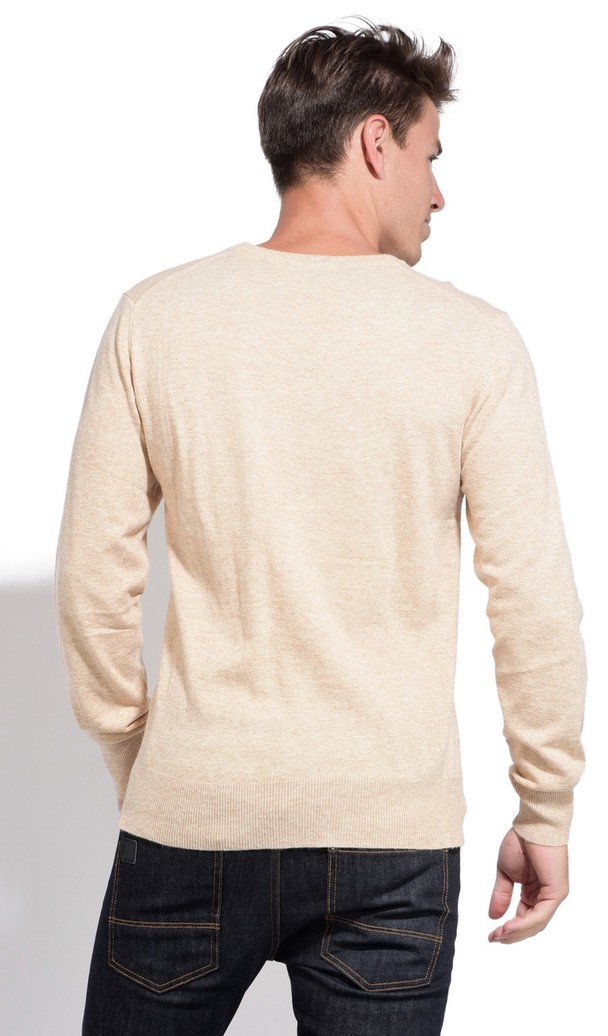 William de Faye V-neck Sweater Bi-colored Inside Of Collar