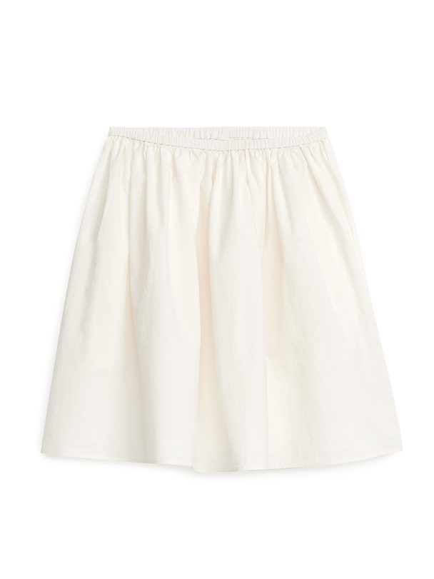 ARKET Cotton Skirt White