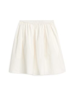Cotton Skirt White