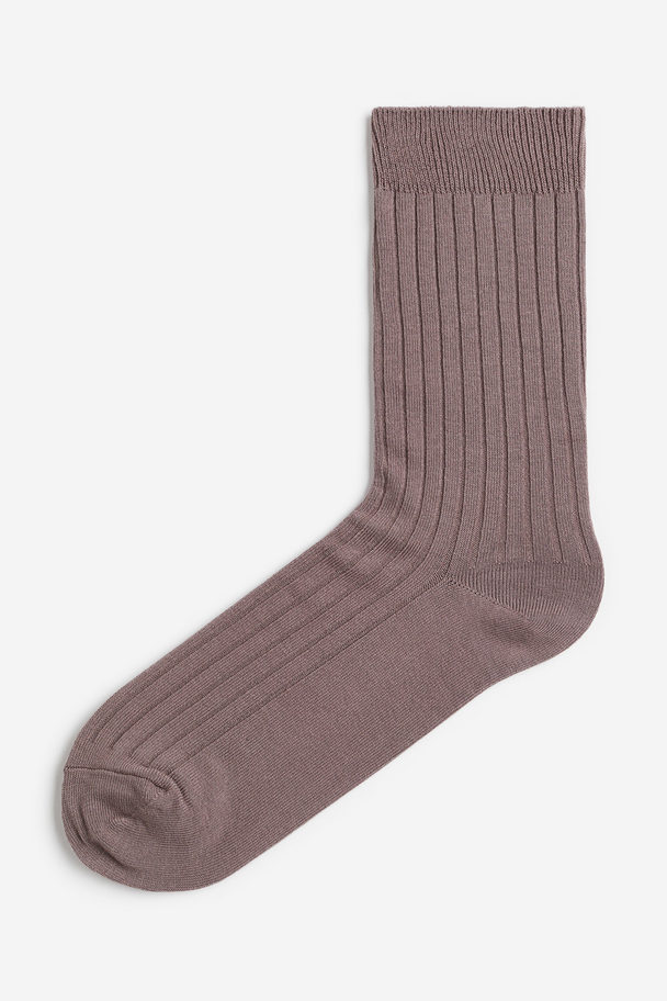 H&M Socks Dark Beige