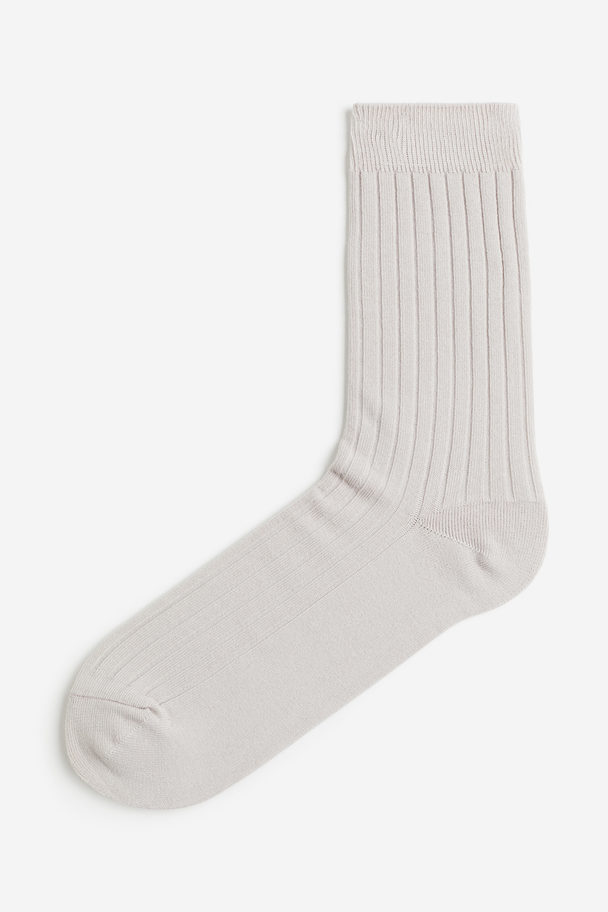 H&M Socken Hellbeige