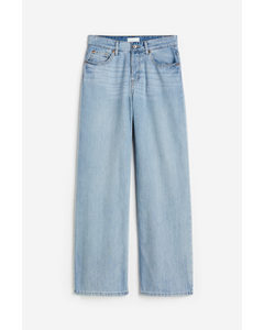 Wide Low Jeans Hellblau