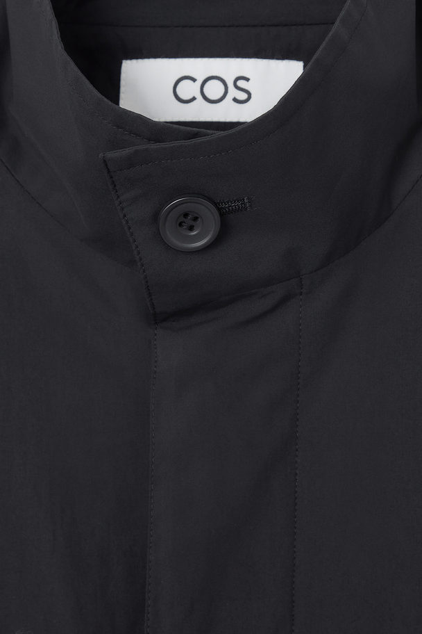 COS Lightweight Utility Overshirt Black