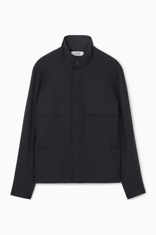 COS Lightweight Utility Overshirt Black