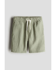 Pull-on Shorts Light Khaki Green