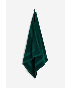 Velours Handdoek Smaragdgroen