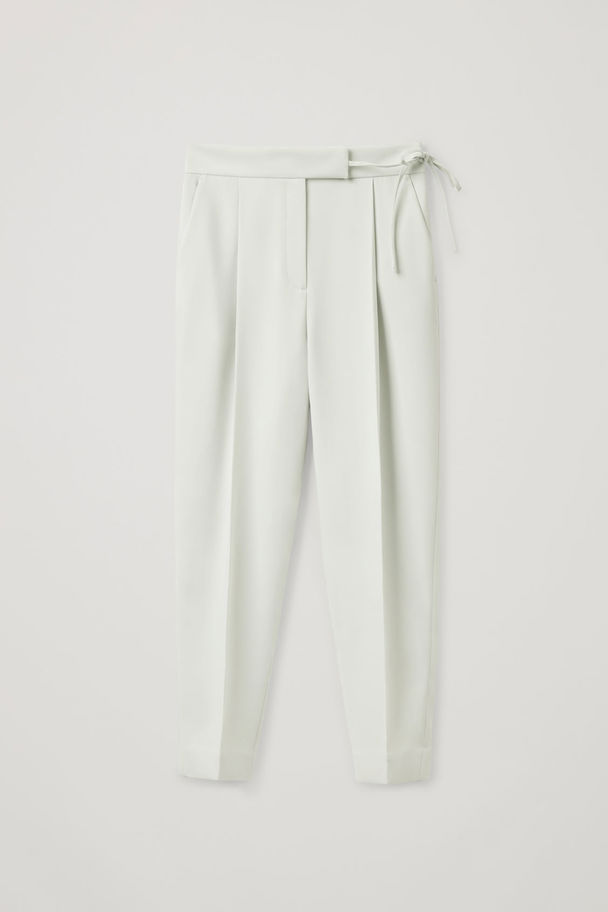 COS Tapered Trousers Dusty Light Green