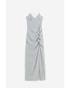 Glittery Slip Dress Silver-coloured/glittery