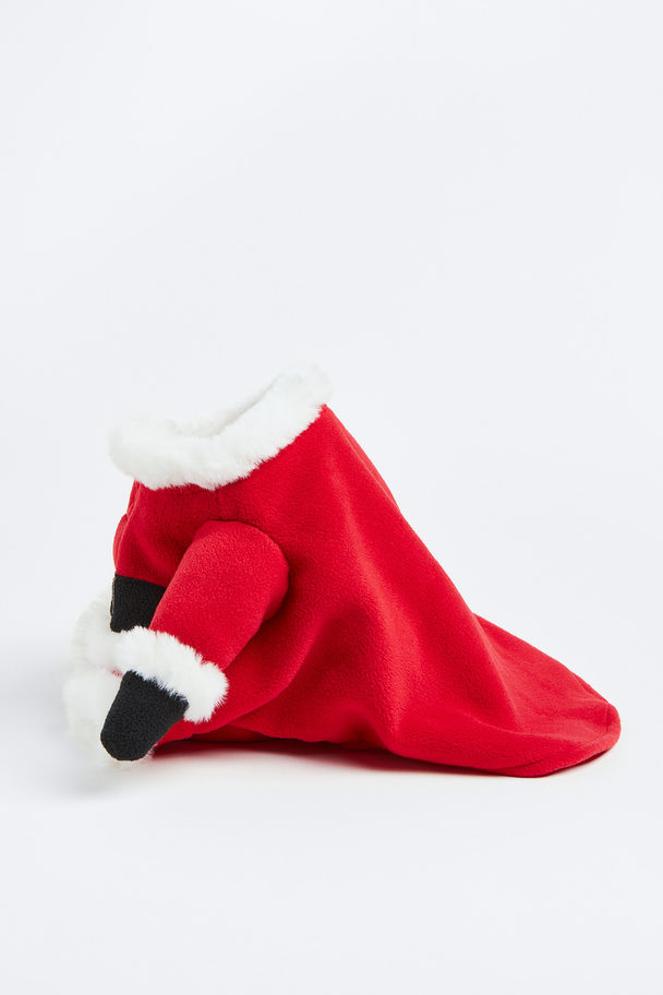 H&M Fancy Dress Costume For A Dog Red/santa