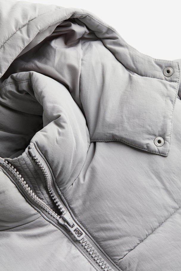 H&M Long Puffer Jacket Grey
