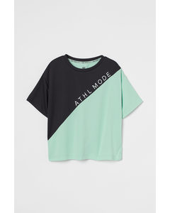 Boxy Sports Top Light Turquoise/athl Mode