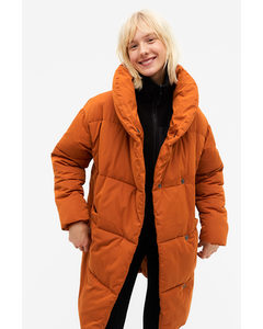 Oversized Puffer Coat Orange