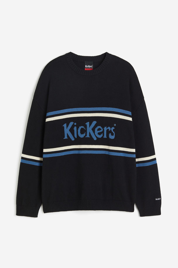 Kickers Knit With Chest Logo Navy