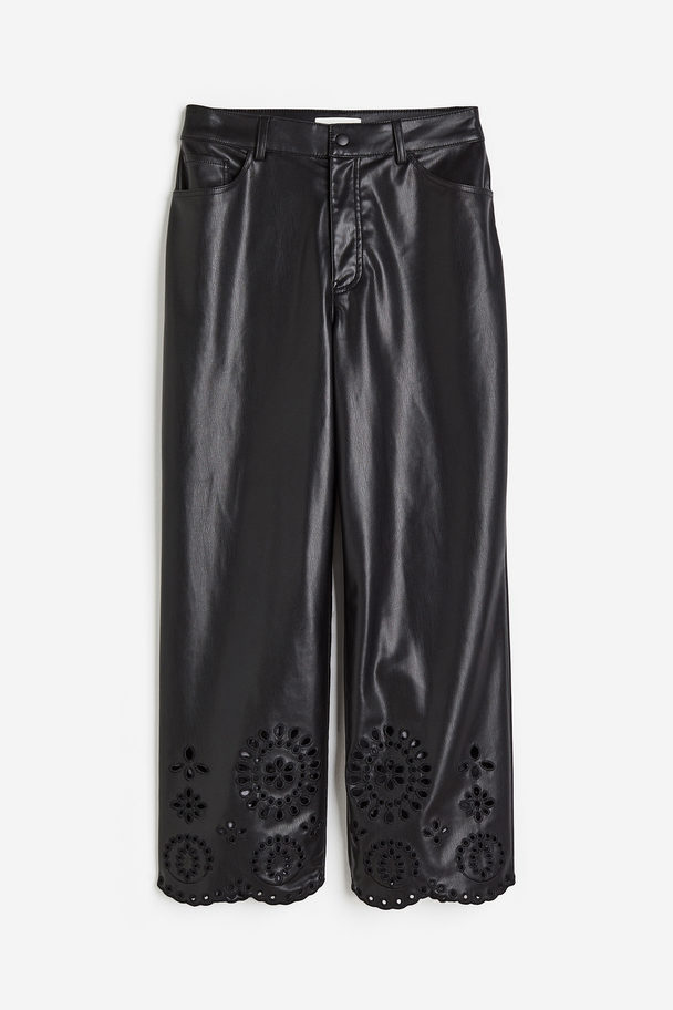 H&M Broderie Anglaise Trousers Black