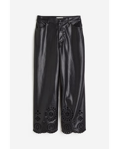 Broderie Anglaise Trousers Black
