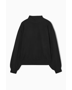 Mock-neck Sweatshirt Black