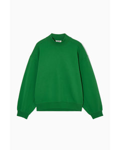 Mock-neck Sweatshirt Green