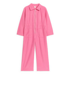 Lyocell-cotton Jumpsuit Pink
