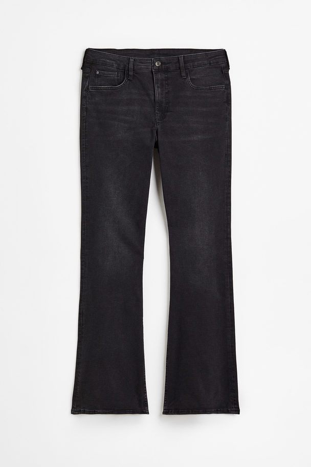 H&M H&M+ Flared Ultra High Jeans Schwarz