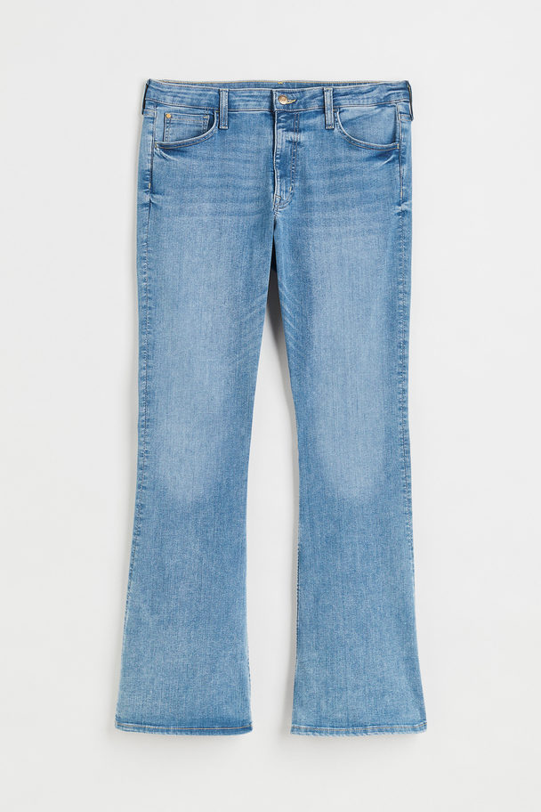 H&M H&amp;M+ Flared Ultra High Jeans Hellblau