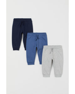 3-pack Sweatpants Blå