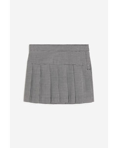 Twill Rok Zwart/dogtoothdessin