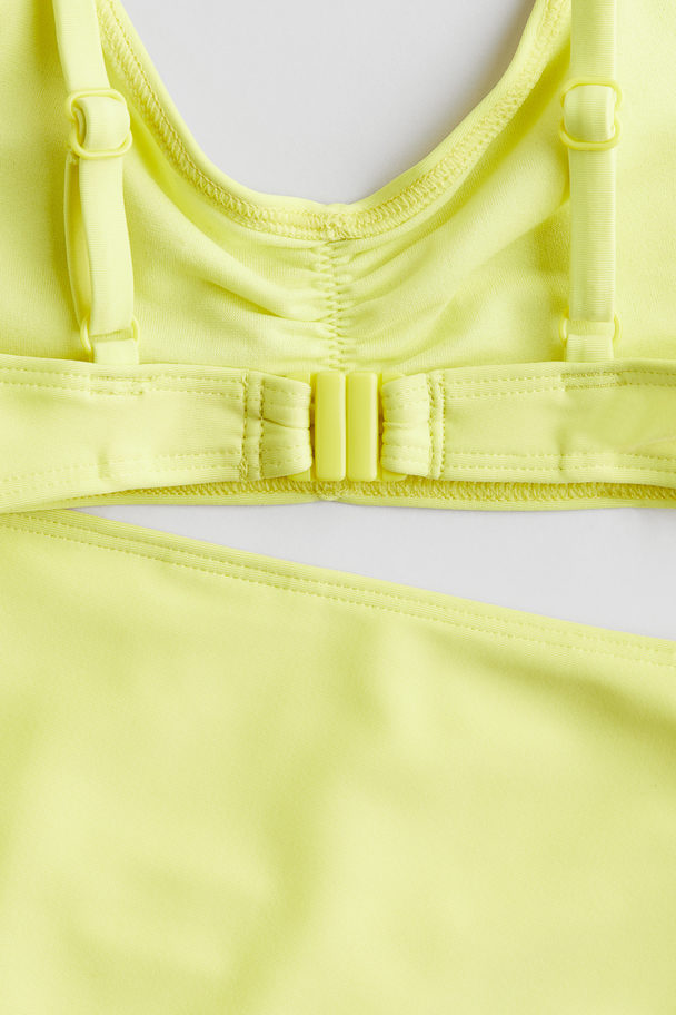 H&M Bow-detail Bikini Yellow