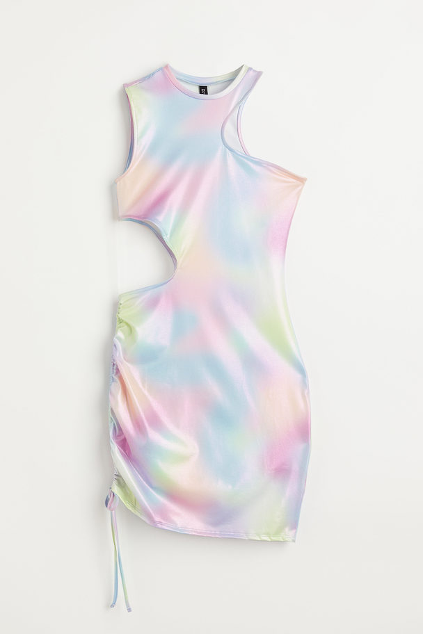 H&M Cut-out Dress Pink/ombre