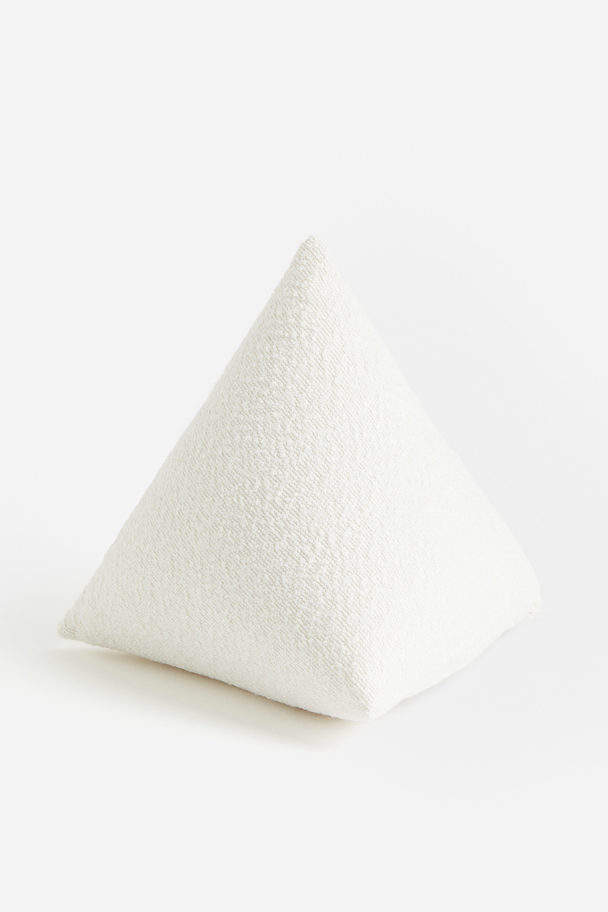 H&M HOME Pyramide Cushion White