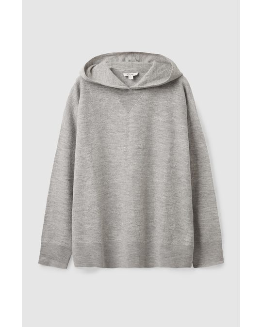 COS Oversized Wool Hoodie Grey
