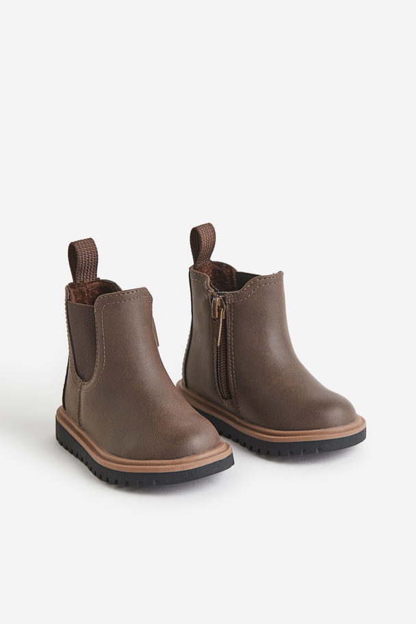 H&M Chelseaboots Donkerbruin