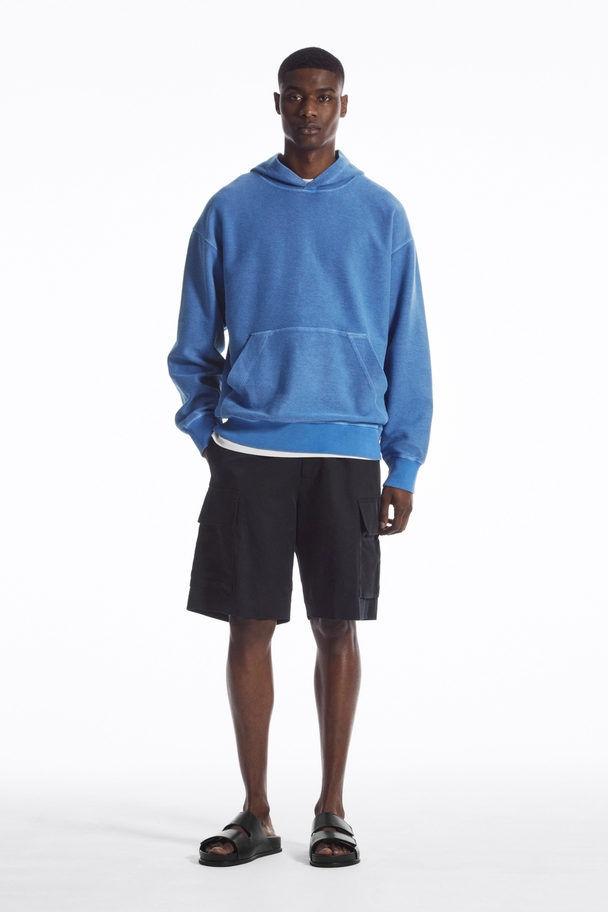 COS Terry Hoodie Blue