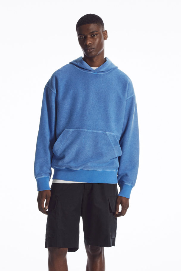 COS Terry Hoodie Blue